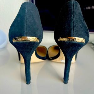 Size 7 Black Suede Michael Kors Pumps